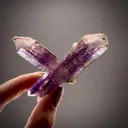 Quartz var. Amethyst with Prehnite - image 2