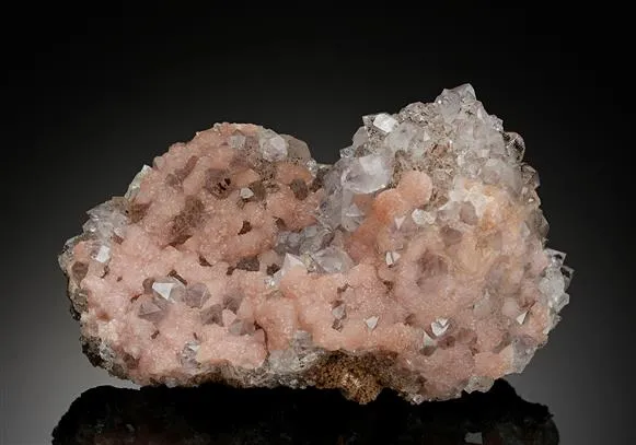 Quartz var. Amethyst with Rhodochrosite - image 1