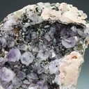 Quartz var. Amethyst with Rhodochrosite - image 1