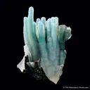 Quartz var. Chalcedony on Chrysocolla - image 4