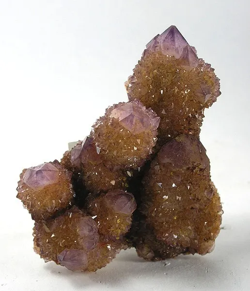 Quartz (Var: Citrine), Quartz (Var: Amethyst) - image 1