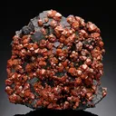 Quartz var. EISENKIESEL on Fluorite - image 1