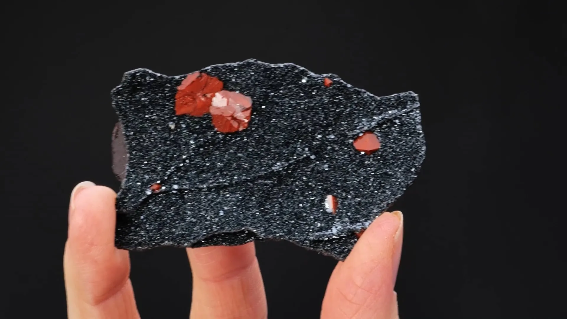 Quartz Var. "Eisenkiesel" on Hematite - image 2