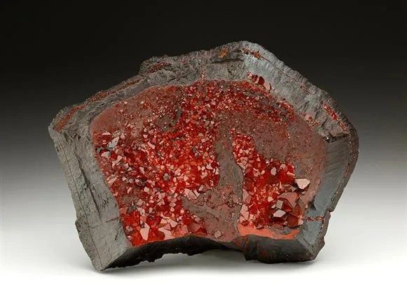 Quartz Var. EISENKIESEL on Hematite image