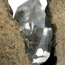Quartz Var. "Herkimer Diamond," in Dolomite - image 2
