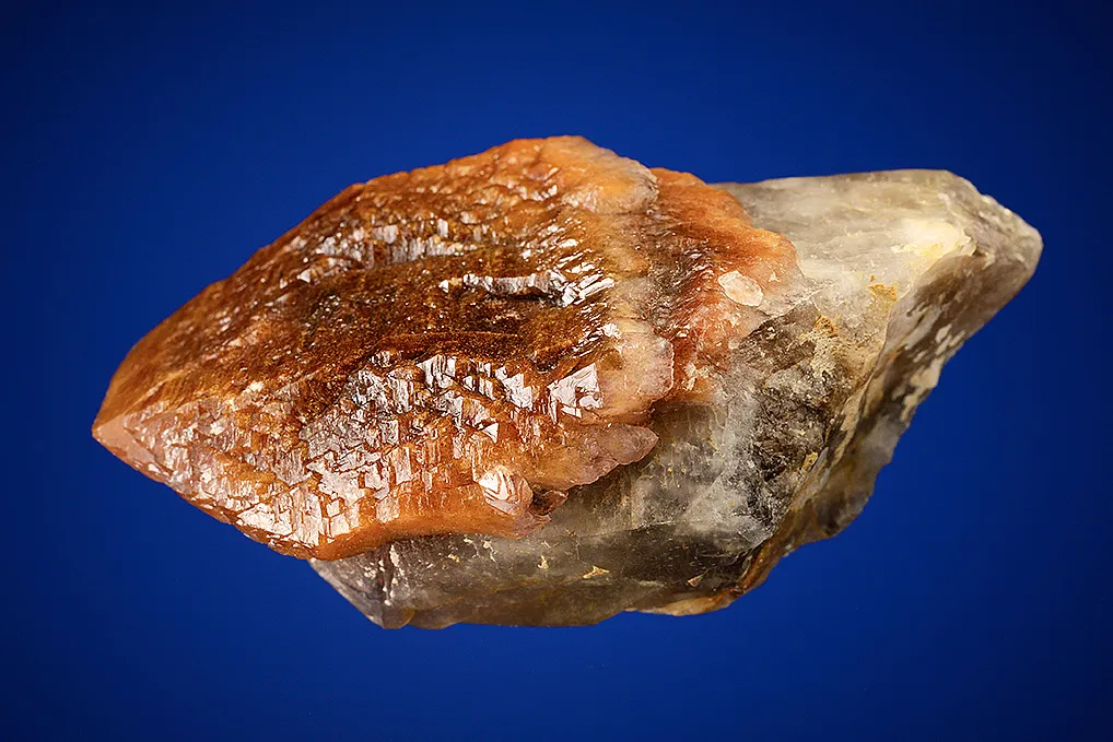 Quartz var. Onegite on Quartz var. Smoky - image 2