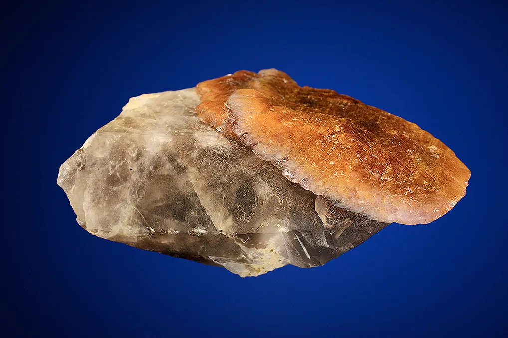 Quartz var. Onegite on Quartz var. Smoky - image 3