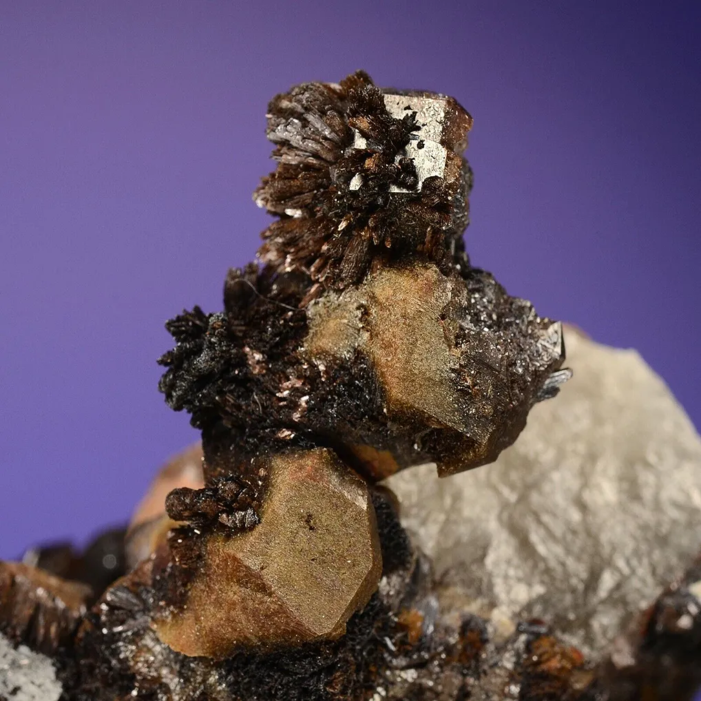 Quartz var. Onegite with Goethite (repaired) - image 2