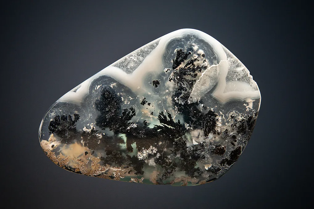 Quartz var. Plume Agate image