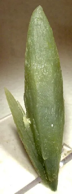 Quartz (Var: Prase), Hedenbergite image