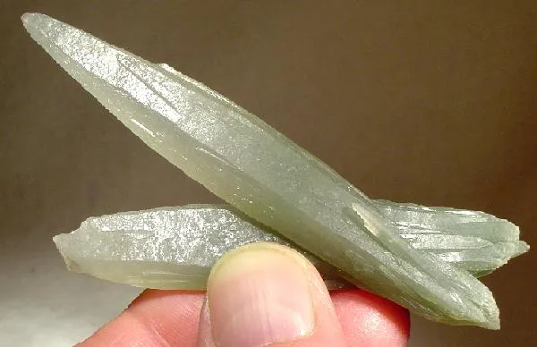 Quartz (Var: Prase), Hedenbergite - image 1