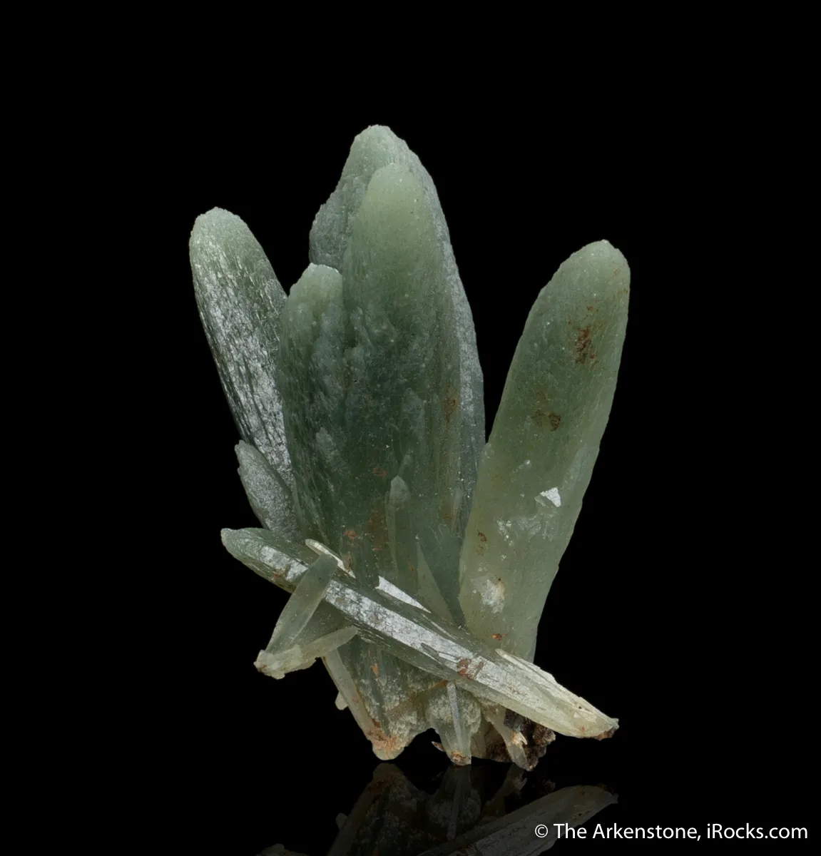 Quartz var. Prase with Hedenbergite inclusions - image 3