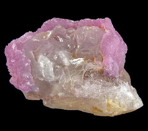 Quartz (Var: Rose Quartz), Quartz (Var: Smoky Quartz) image
