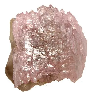 Quartz (Var: Rose Quartz), Quartz (Var: Smoky Quartz) image