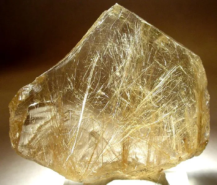Quartz (Var: Rutilated Quartz) image