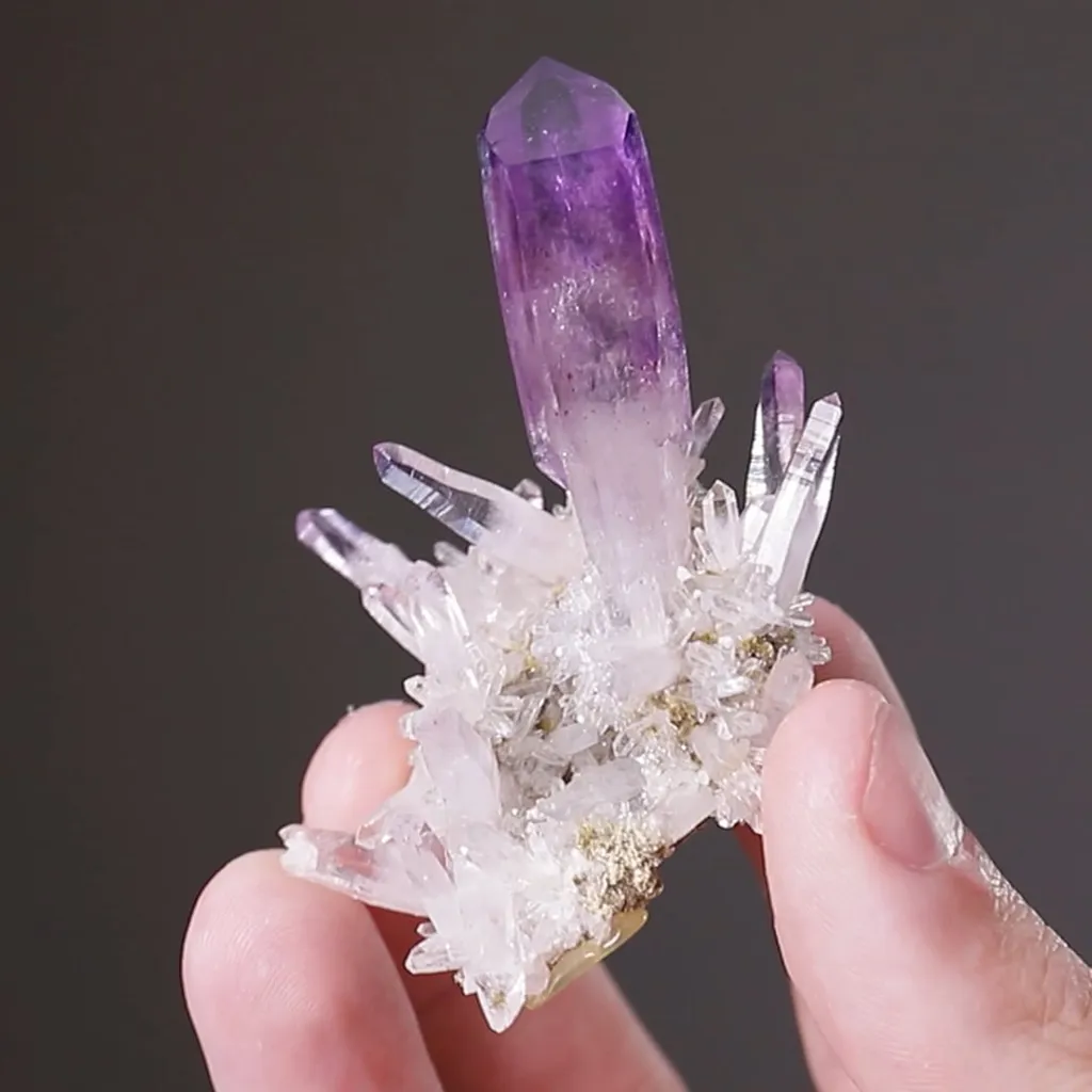 Quartz var. Sceptred Amethyst image