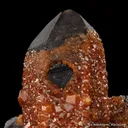 Quartz var. Smoky and Spessartine - image 3