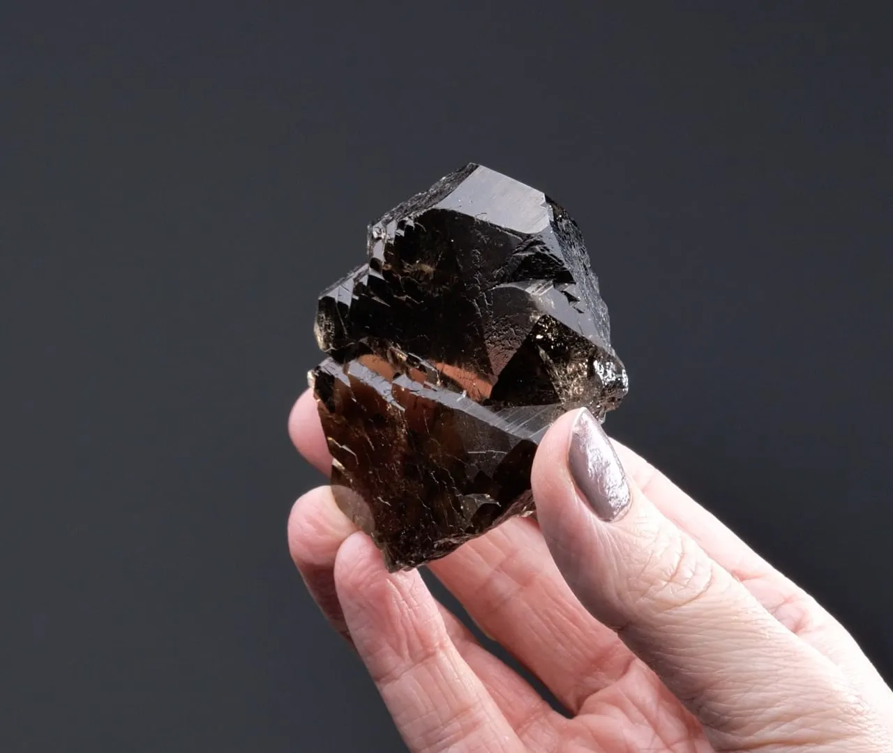 QUARTZ var. Smoky Gwindel habit - image 2