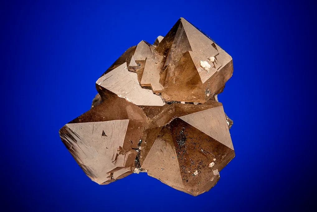 Quartz var. Smoky on Hematite image