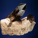 Quartz var. Smoky on Microcline - image 2