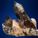 Quartz var. Smoky on Microcline - image 1