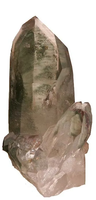 Quartz (Var: Smoky Quartz), Chlorite Group image