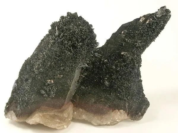 Quartz (Var: Smoky Quartz), Goethite, Onegite image