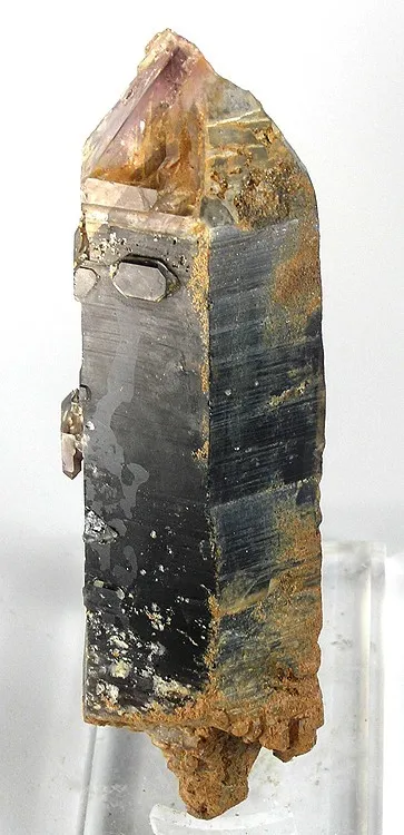 Quartz (Var: Smoky Quartz), Quartz (Var: Amethyst) - image 1