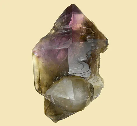 Quartz (Var: Smoky Quartz), Quartz (Var: Amethyst) image