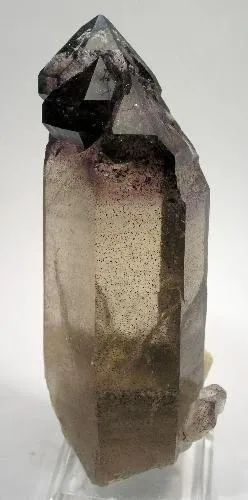 Quartz (Var: Smoky Quartz), Quartz (Var: Amethyst), Tourmaline image