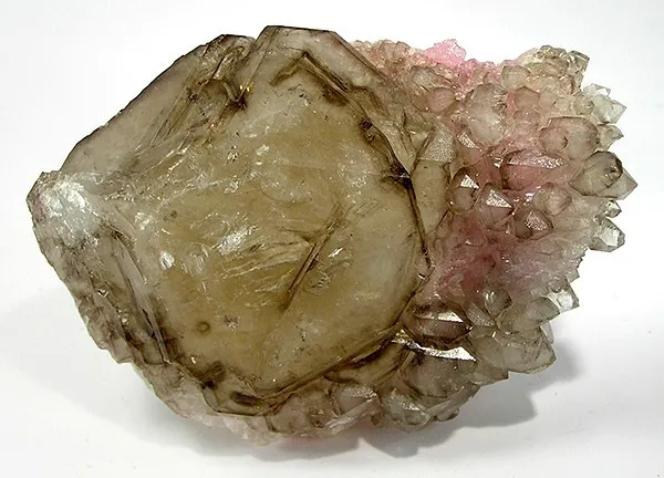 Quartz (Var: Smoky Quartz), Quartz (Var: Rose Quartz) image