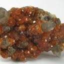 Quartz (Var: Smoky Quartz), Spessartine - image 1