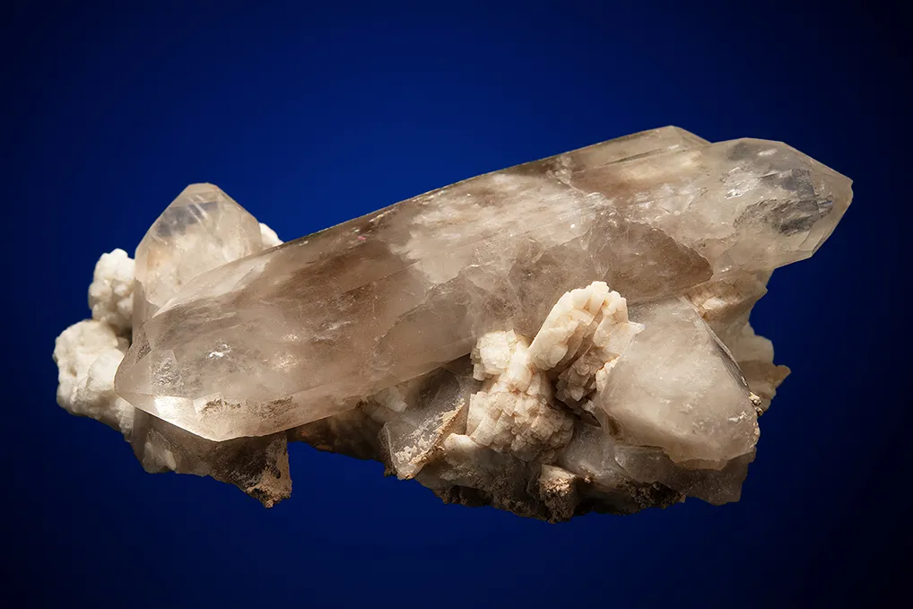 Quartz var. Smoky with Albite - image 3