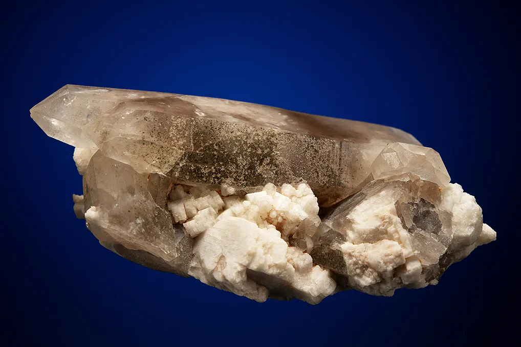 Quartz var. Smoky with Albite - image 2
