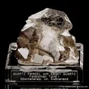 Quartz var. Smoky with Gwindel - image 1