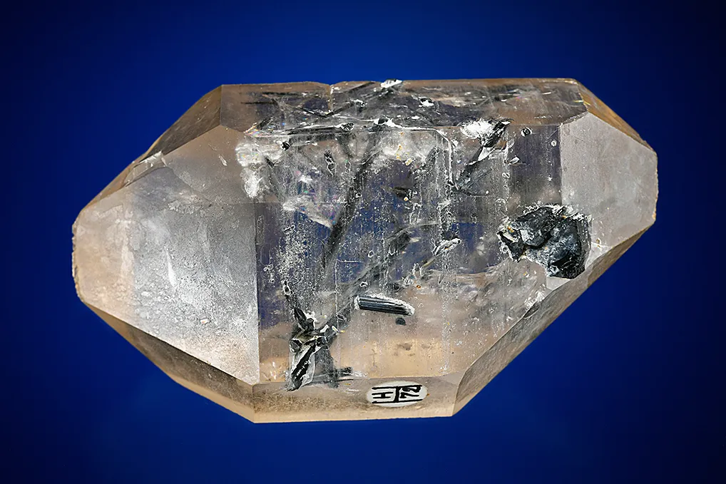 Quartz var. Smoky with Tourmaline - image 3