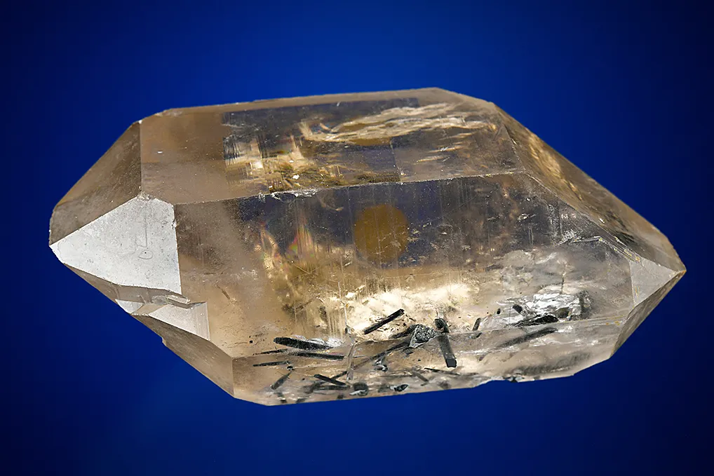 Quartz var. Smoky with Tourmaline - image 4