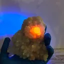 Quartz w UV Pagoda Calcite Crystal Cluster Mineral Specimen  MYT-17 - image 6