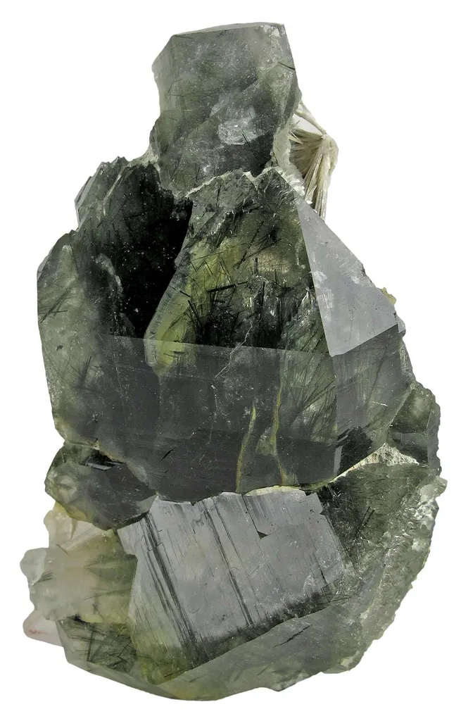 Quartz With Actinolite and Scolecite - image 2