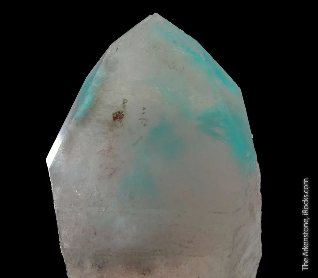 Quartz with Ajoite and Copper inclusions - image 5