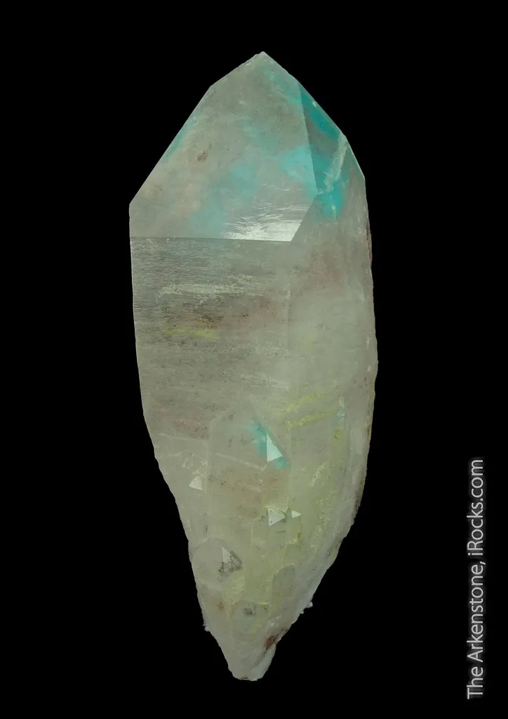 Quartz with Ajoite and Copper inclusions - image 2