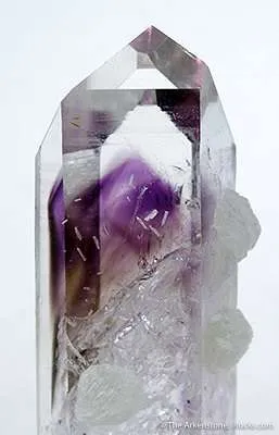 Quartz With Amethyst and Phrenite image