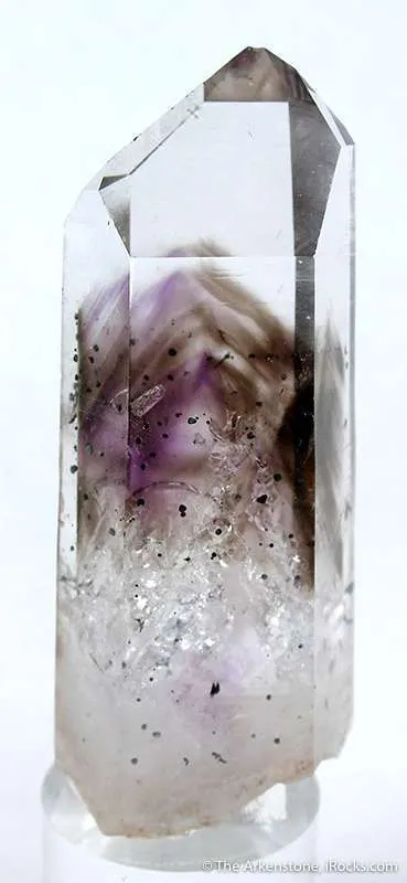 Quartz With Amethyst and Smoky Phantoms image