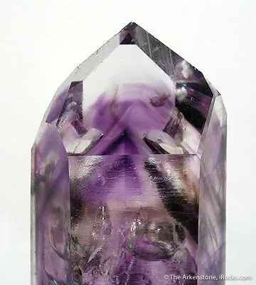 Quartz With Amethyst Phantoms and Large Water Bubble - image 3