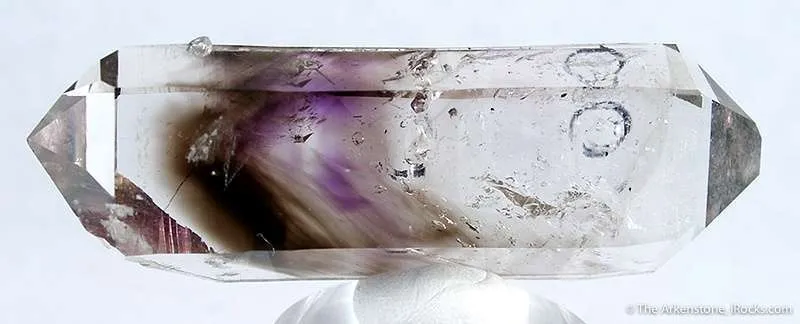 Quartz With Amethyst & Smoky Phantoms image