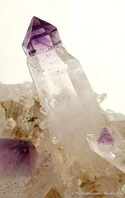 Quartz With Amethyst Terminations - image 3