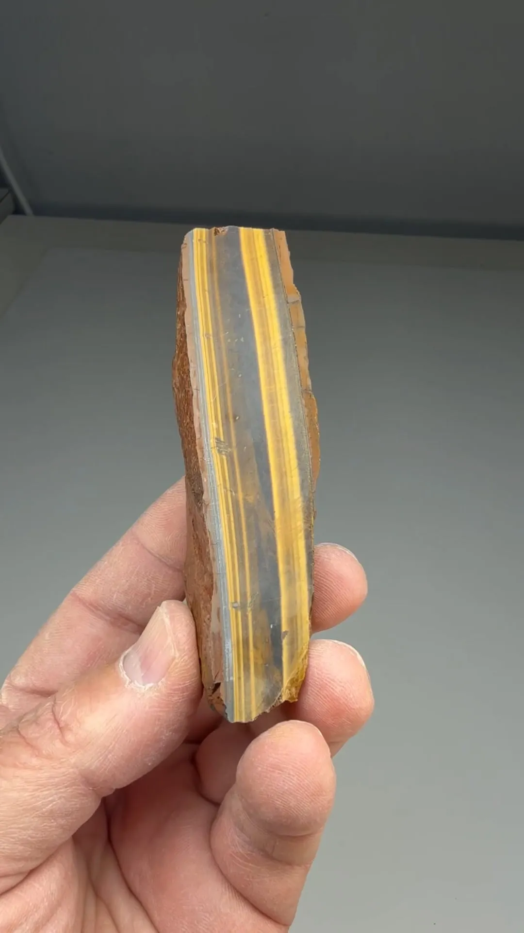 Quartz with Amphibole (Tiger's Eye) - image 2