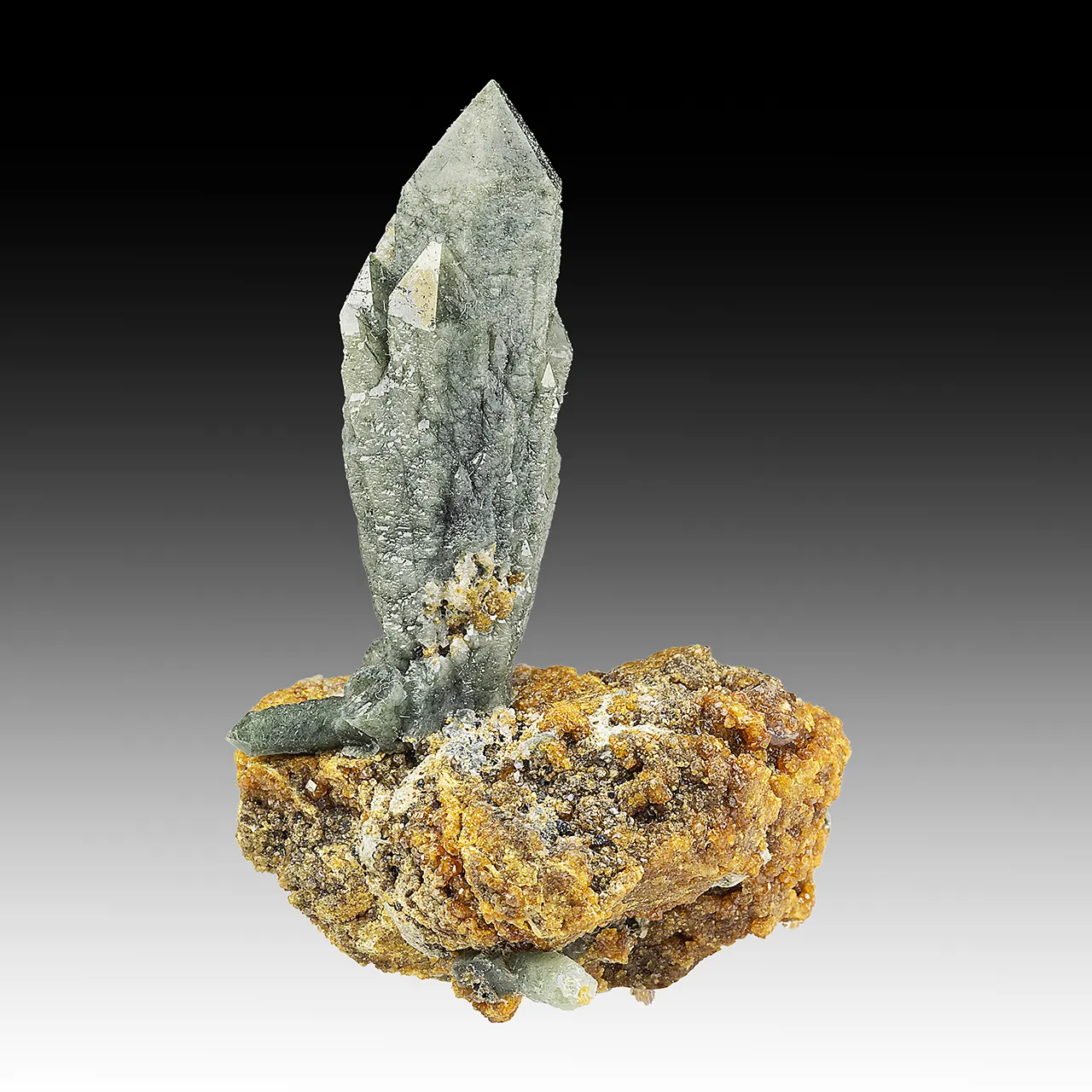 Quartz with Andradite - image 1