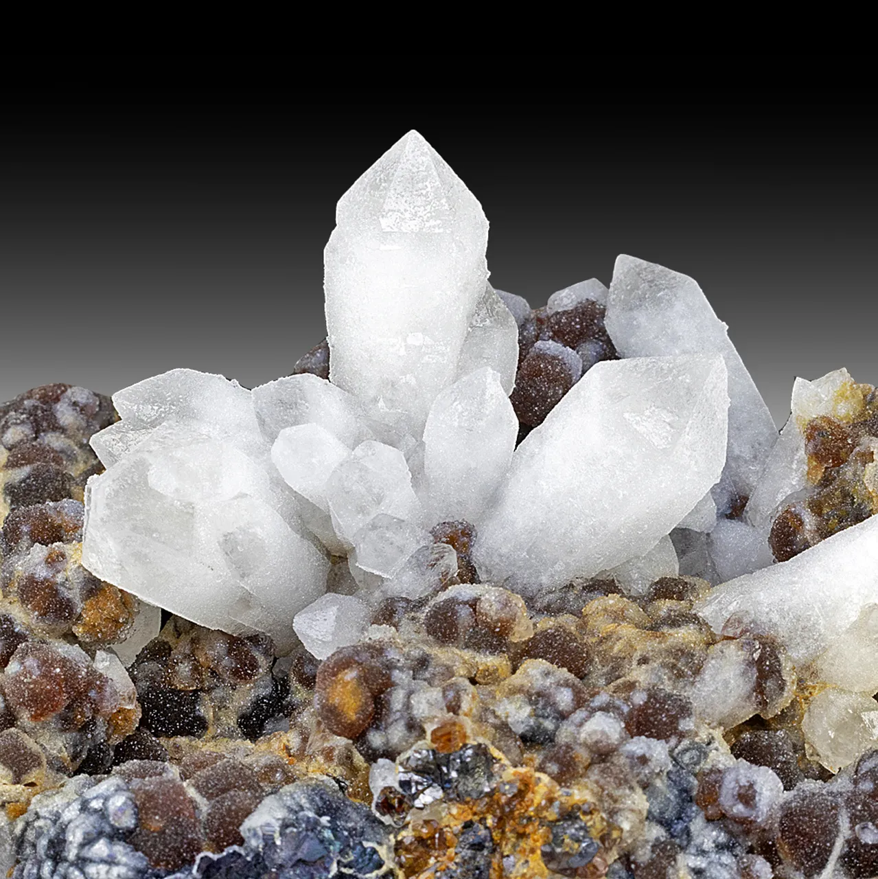 Quartz with Andradite - image 1