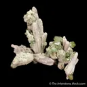 Quartz with Andradite var. Demantoid (Garnet) - image 1